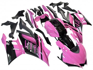 2022-2024 Yamaha YZF R3/R25 Motorcycle Fairings - Pink Glossy Black Monster