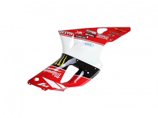 1998-1999 Yamaha YZF 1000 R1 Motorcycle Fairings - Red White Black Yellow Monster Milwaukee MAXXIS 11