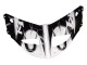 1998-1999 Yamaha YZF 1000 R1 Motorcycle Fairings - White Glossy Black