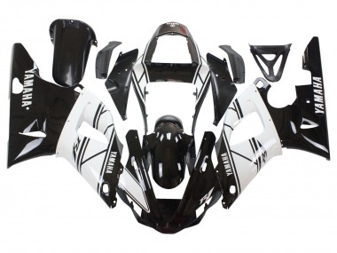 2000-2001 Yamaha YZF 1000 R1 Motorcycle Fairings - White Black