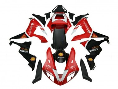 2002-2003 Yamaha YZF 1000 R1 Motorcycle Fairings - Red Silver Black Santander