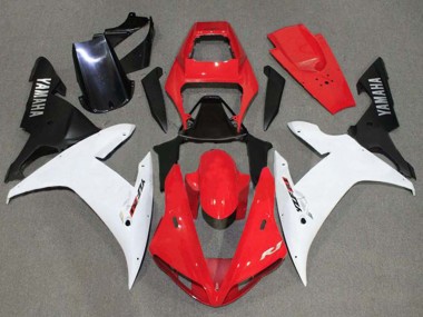 2002-2003 Yamaha YZF 1000 R1 Motorcycle Fairings - Red White Black