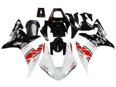 2002-2003 Yamaha YZF 1000 R1 Motorcycle Fairings - White Red Black Castrol