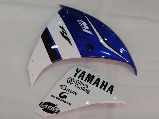 2009-2011 Yamaha YZF 1000 R1 Motorcycle Fairings - White Blue Black M1