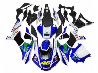 2020-2025 Yamaha YZF 1000 R1 Motorcycle Fairings - White Blue Green Black MoviStar ENEOS Semakin Didepan 46