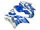 1998-2002 Yamaha YZF 600 R6 Motorcycle Fairings - White Blue Neon Yellow Fiat Motul Michelin