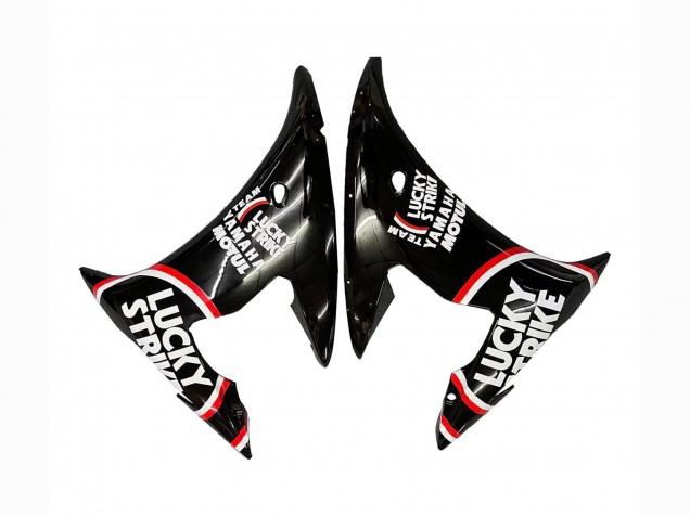 2006-2009 Yamaha YZF R6S Motorcycle Fairings - Glossy Black Red White Lucky Strike Motul