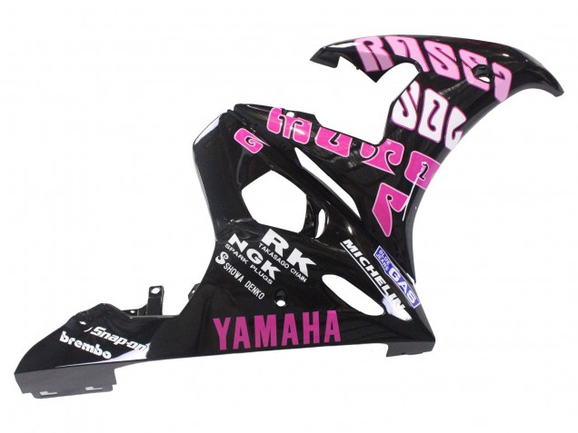 2005 Yamaha YZF 600 R6 Motorcycle Fairings - Black Pink Yellow Repsol 46
