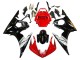 2005 Yamaha YZF 600 R6 Motorcycle Fairings - Red White Glossy Black