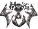 2005 Yamaha YZF 600 R6 Motorcycle Fairings - Matte Black Grey Geometric