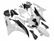 2006-2007 Yamaha YZF 600 R6 Motorcycle Fairings - White Matte Black