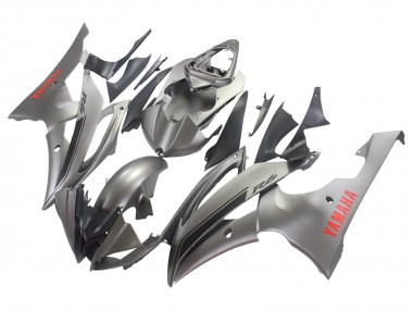 2008-2016 Yamaha YZF 600 R6 Motorcycle Fairings - Matte Grey Red Decals