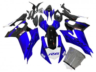 2017-2023 Yamaha YZF 600 R6 Motorcycle Fairings - Blue Black White