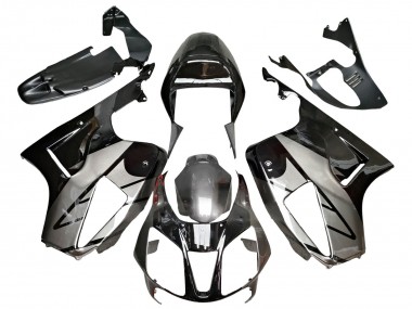 2000-2006 Honda VTR1000 Motorcycle Fairings - Silver Glossy Black
