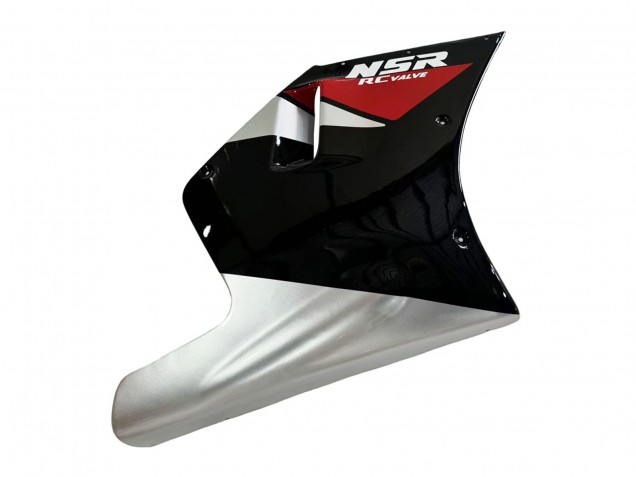 1988-1989 Honda NSR250R Motorcycle Fairings - Silver Red Glossy Black