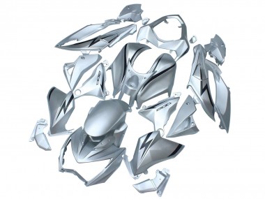2013-2018 Kawasaki Z800 Motorcycle Fairings - Matte Silver