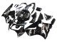 2000-2001 Kawasaki ZX12R Motorcycle Fairings - Glossy Black White Elf Snow