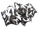 2000-2001 Kawasaki ZX12R Motorcycle Fairings - Glossy Black White Elf Snow
