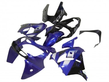 2002-2006 Kawasaki ZX12R Motorcycle Fairings - Blue White Black