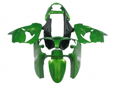 2002-2006 Kawasaki ZX12R Motorcycle Fairings - Green Black