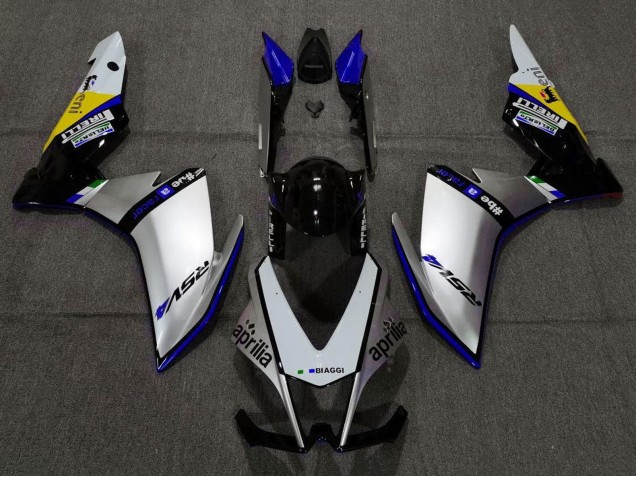 2009-2015 Aprilia RSV4 1000 Motorcycle Fairings - Silver Black Blue Yellow