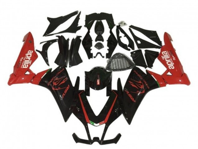2009-2015 Aprilia RSV4 1000 Motorcycle Fairing - Black Red