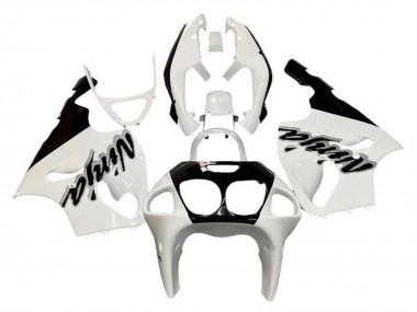 1996-2003 Kawasaki ZX7R Motorcycle Fairings - White Black