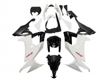 2008-2010 Kawasaki ZX10R Motorcycle Fairings - White Black Red Decal