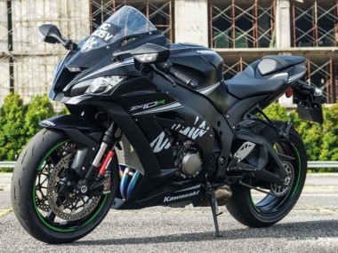 2016-2020 Kawasaki ZX10R Motorcycle Fairings - Matte Black White Green