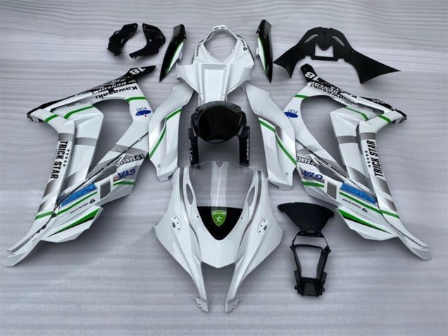 2016-2020 Kawasaki ZX10R Motorcycle Fairings - White Silver Green Blue Black Trick Star