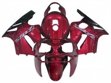 2000-2001 Kawasaki ZX12R Motorcycle Fairings - Candy Red Black White