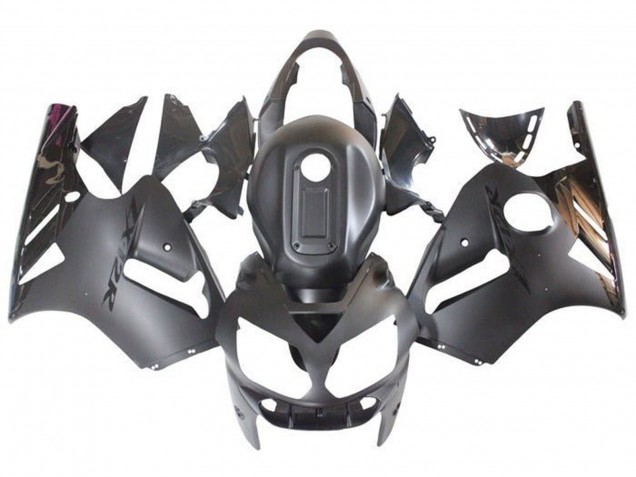 2000-2001 Kawasaki ZX12R Motorcycle Fairings - Matte Black Glossy Black