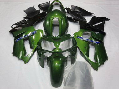 2000-2001 Kawasaki ZX12R Motorcycle Fairings - Dark Green Black Blue