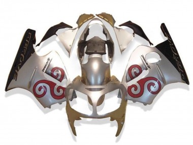 2002-2006 Kawasaki ZX12R Motorcycle Fairings - Silver Red Black