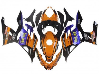 2018-2024 Kawasaki Ninja 400 Motorcycle Fairings - Orange Black Blue Yellow OHLINS