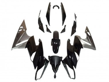 2009-2011 Kawasaki Ninja 650 EX650 Motorcycle Fairings - Glossy Black Silver