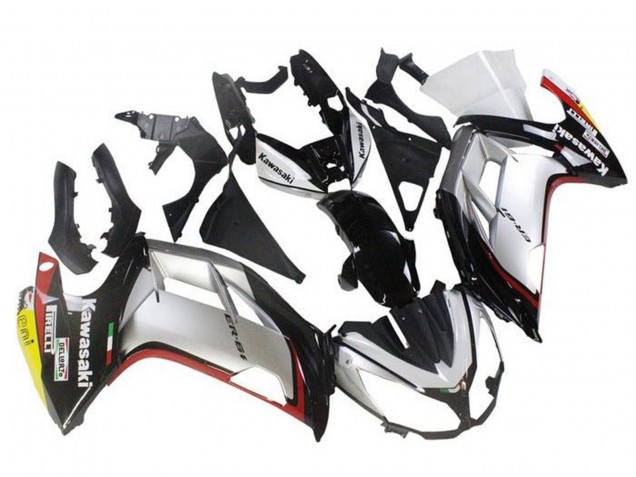 2012-2014 Kawasaki Ninja ER6F Motorcycle Fairings - Silver Black Red Yellow