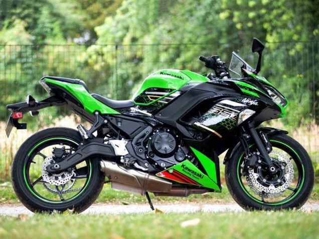 2020-2025 Kawasaki Ninja 650 EX650 Motorcycle Fairings - Green Black Red Honeycomb