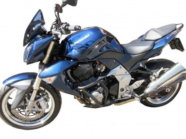 2007-2009 Kawasaki Z1000 Motorcycle Fairings - Blue Silver