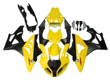 2009-2014 BMW S1000RR Motorcycle Fairings - Yellow Matte Black