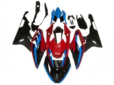 2015-2016 BMW S1000RR Motorcycle Fairings - Red Blue Black Stripe