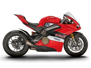 2018-2019 Ducati Panigale V4 V4S Motorcycle Fairings - Red Black White Valsir