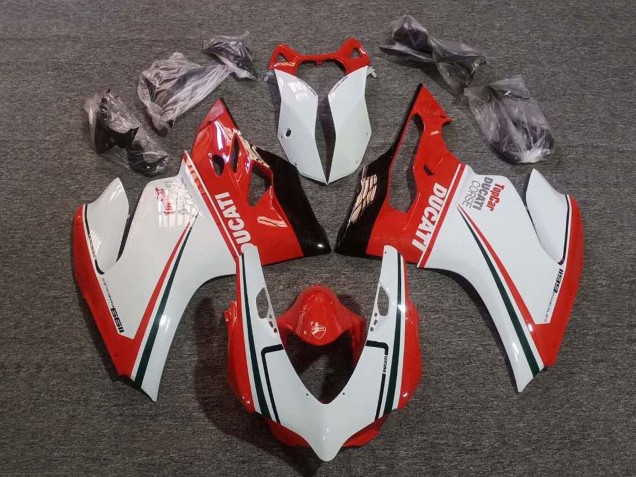 2011-2014 Ducati Panigale 1199 Motorcycle Fairings - White Red Green Glossy Black Corse