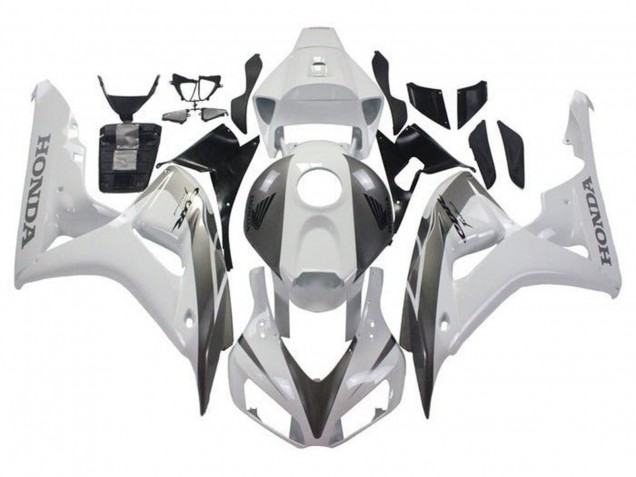 2006-2007 Honda CBR1000RR Motorcycle Fairings - White Grey