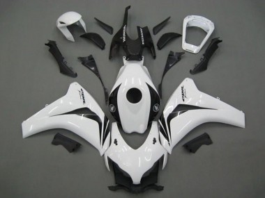 2008-2011 Honda CBR1000RR Motorcycle Fairing - White Glossy Black