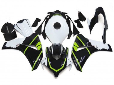 2008-2011 Honda CBR1000RR Motorcycle Fairings - White Green Glossy Black