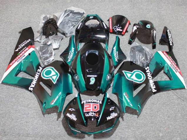 2013-2023 Honda CBR600RR Motorcycle Fairings - Teal Blue Glossy Black Petronas 20