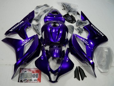 2007-2008 Honda CBR600RR Bike Fairings - Blue Glossy Black