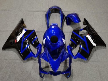 2004-2007 Honda CBR600 F4i Motorcycle Fairings - Blue Glossy Black
