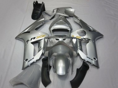 2003-2004 Kawasaki ZX6R Motorcycle Fairing - Silver